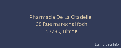 Pharmacie De La Citadelle