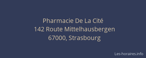 Pharmacie De La Cité