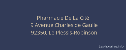 Pharmacie De La Cité