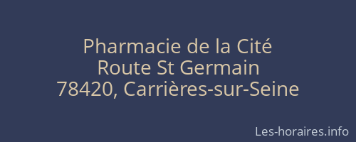 Pharmacie de la Cité
