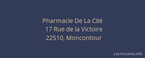 Pharmacie De La Cit&eacute;