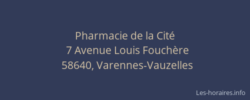 Pharmacie de la Cité