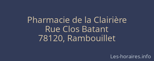 Pharmacie de la Clairière