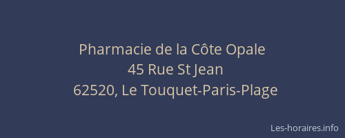 Pharmacie de la Côte Opale