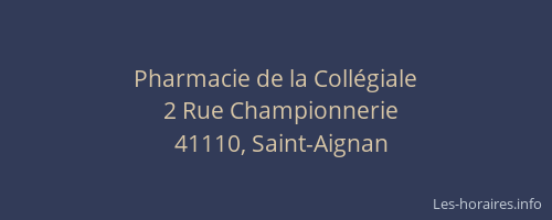 Pharmacie de la Coll&eacute;giale