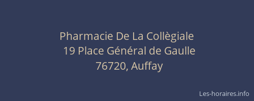 Pharmacie De La Collègiale