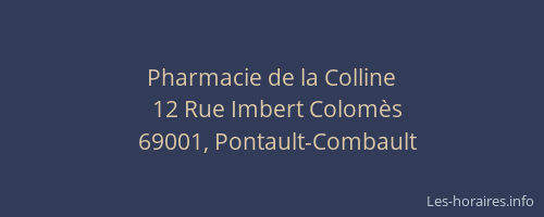 Pharmacie de la Colline