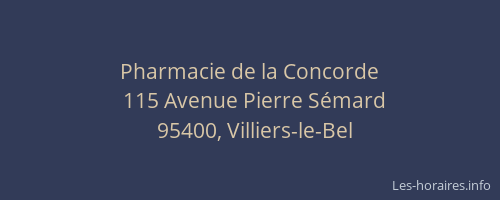 Pharmacie de la Concorde