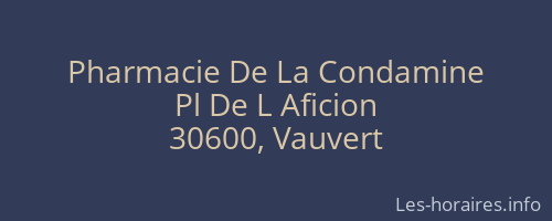 Pharmacie De La Condamine
