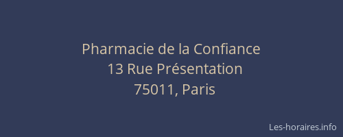 Pharmacie de la Confiance