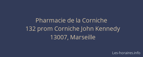 Pharmacie de la Corniche