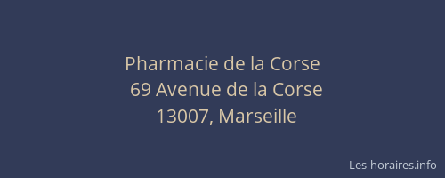 Pharmacie de la Corse