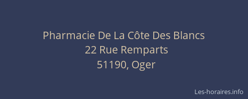 Pharmacie De La Côte Des Blancs