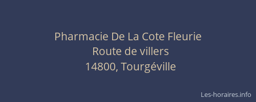 Pharmacie De La Cote Fleurie