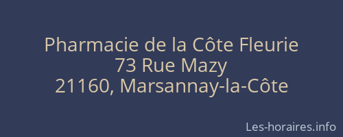 Pharmacie de la Côte Fleurie