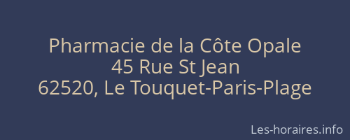 Pharmacie de la Côte Opale