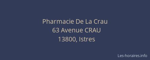 Pharmacie De La Crau
