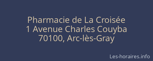 Pharmacie de La Croisée