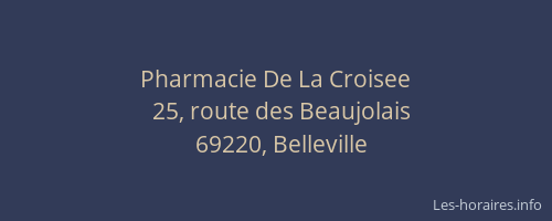 Pharmacie De La Croisee