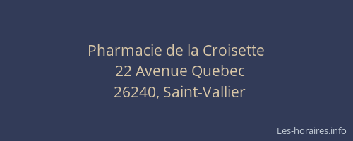 Pharmacie de la Croisette