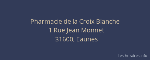 Pharmacie de la Croix Blanche