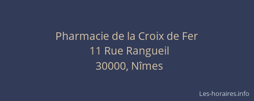 Pharmacie de la Croix de Fer