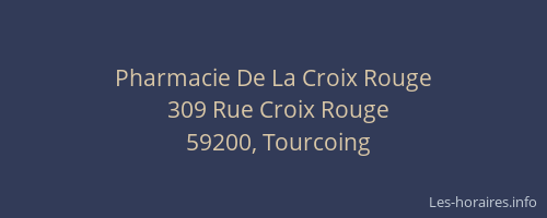 Pharmacie De La Croix Rouge