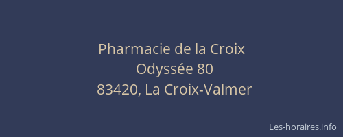 Pharmacie de la Croix