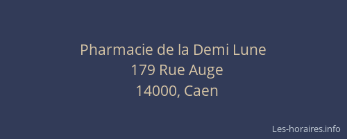 Pharmacie de la Demi Lune