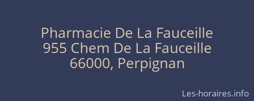 Pharmacie De La Fauceille