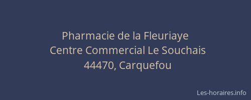 Pharmacie de la Fleuriaye