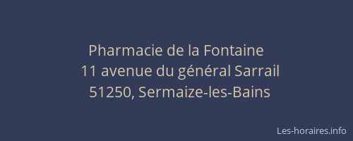 Pharmacie de la Fontaine