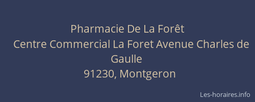 Pharmacie De La Forêt