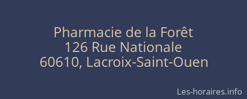 Pharmacie de la Forêt