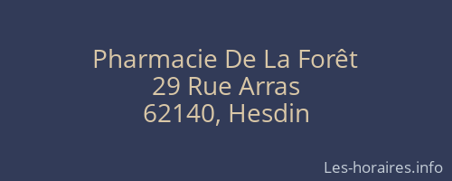 Pharmacie De La Forêt