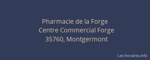 Pharmacie de la Forge