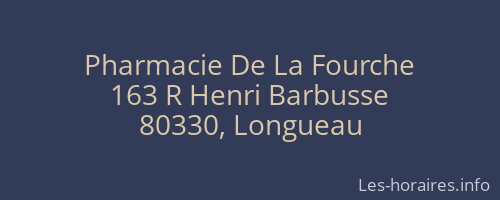 Pharmacie De La Fourche