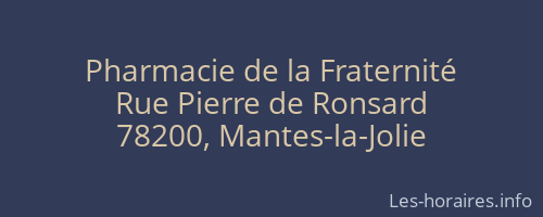 Pharmacie de la Fraternité
