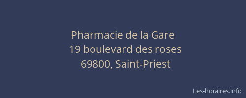 Pharmacie de la Gare