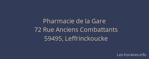 Pharmacie de la Gare