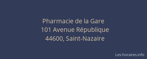 Pharmacie de la Gare