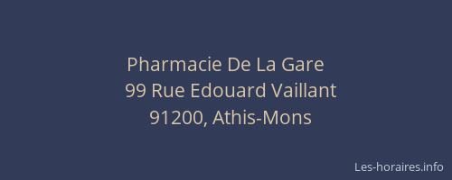 Pharmacie De La Gare