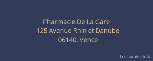 Pharmacie De La Gare