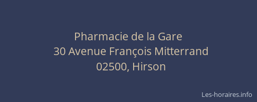 Pharmacie de la Gare