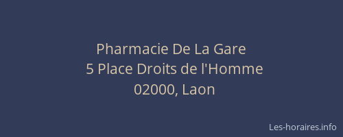 Pharmacie De La Gare