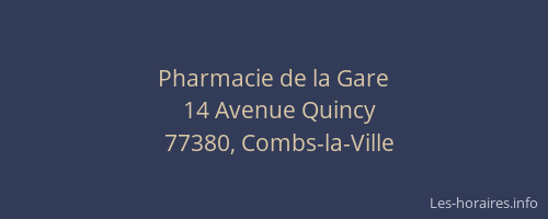 Pharmacie de la Gare