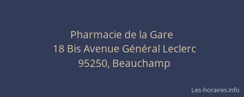 Pharmacie de la Gare