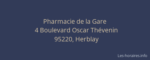 Pharmacie de la Gare