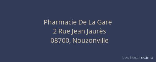 Pharmacie De La Gare