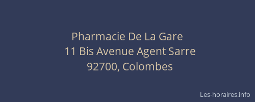 Pharmacie De La Gare
